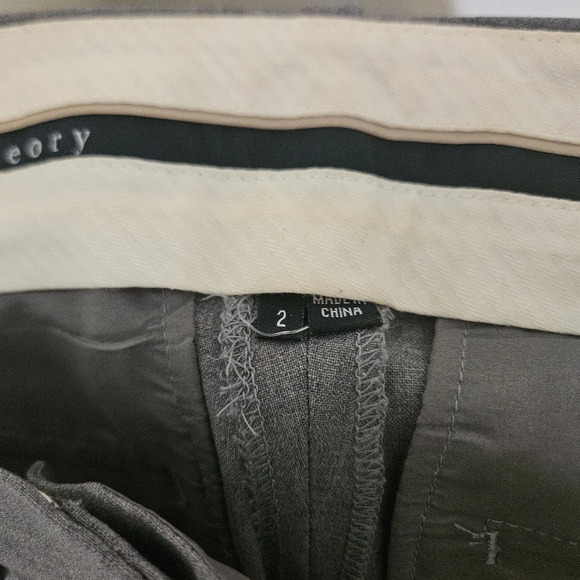 Theory Straight Leg Wool Trousers - Picture 3 of 6